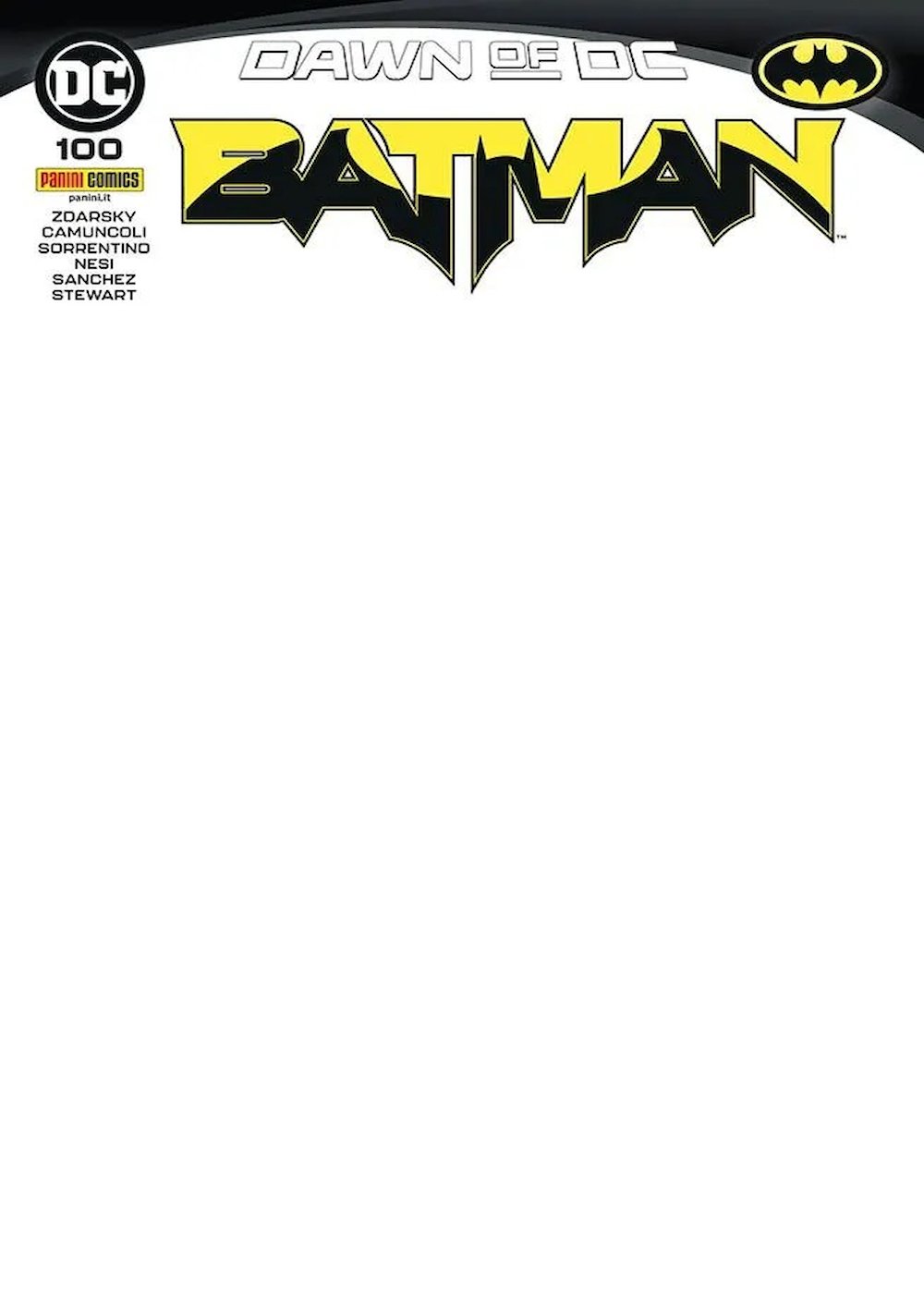 Batman #100 Variant Blank Cover