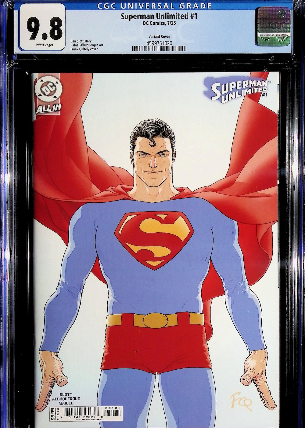 Superman Unlimited #1 (Variant Cover) CGC 9.8